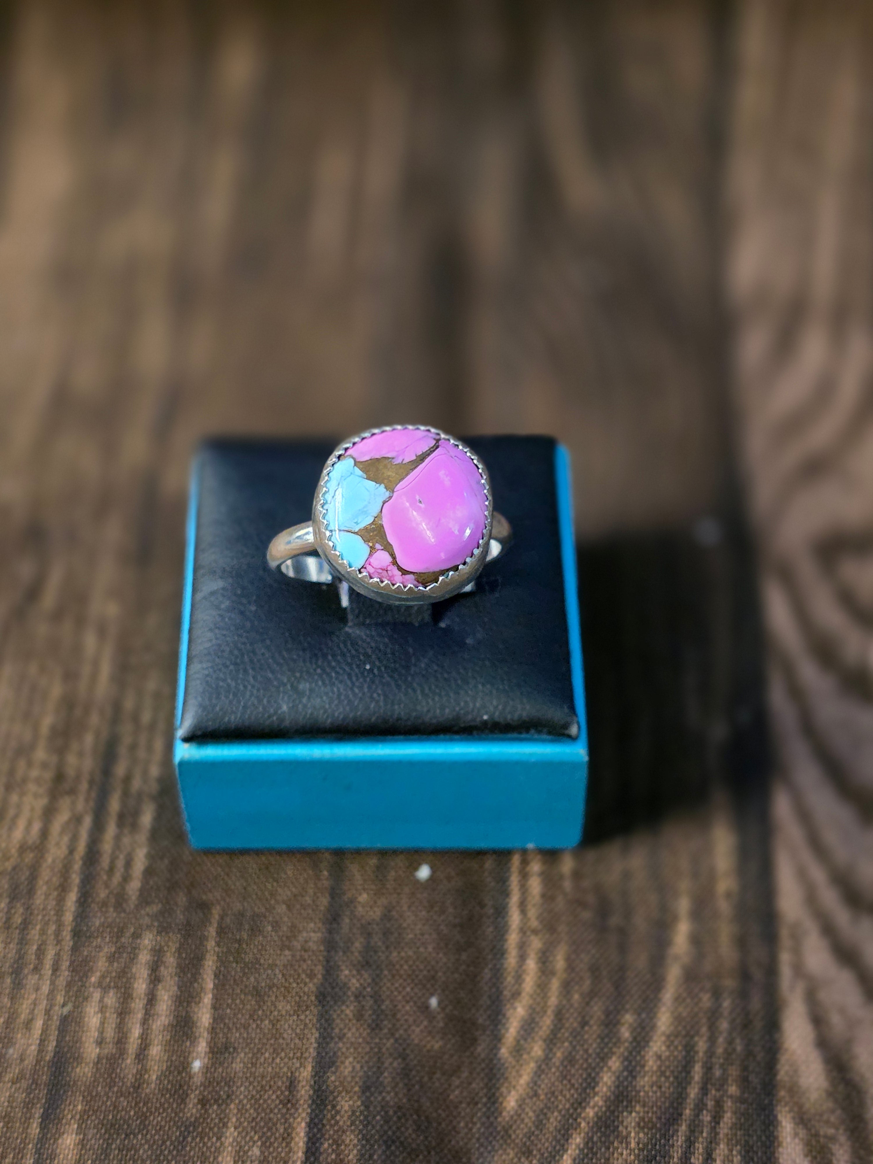 COTTON CANDY ROUND RING SIZE 9
