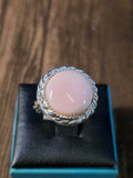 ROUND PINK CONCH SHELL RING SIZE 7