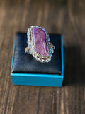 purple spiny oyster ring size 7 1/2
