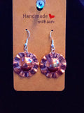 COPPER SMALL WAVED CIRCLE EARINGS