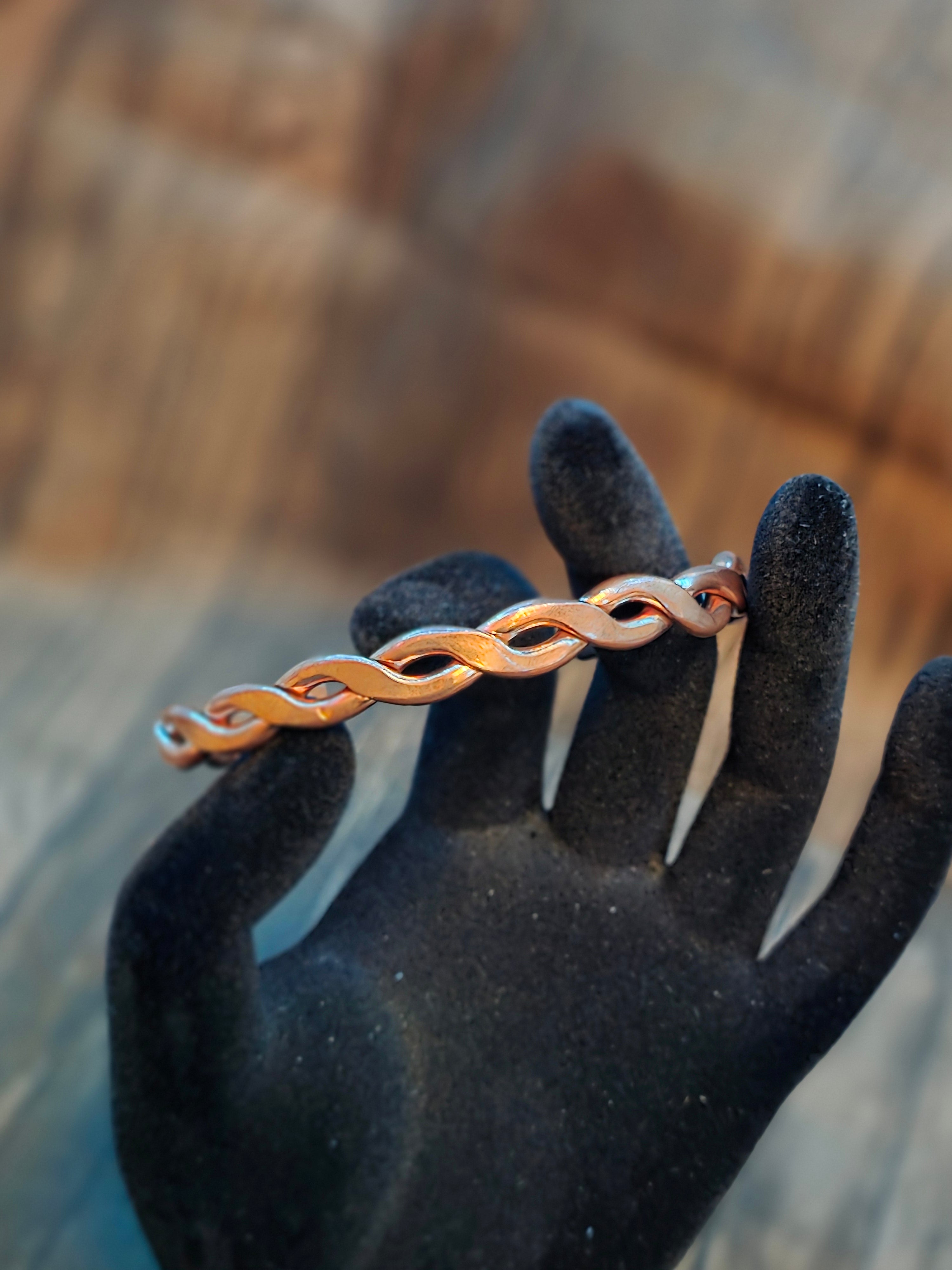 COPPER BRACELET MENS LG