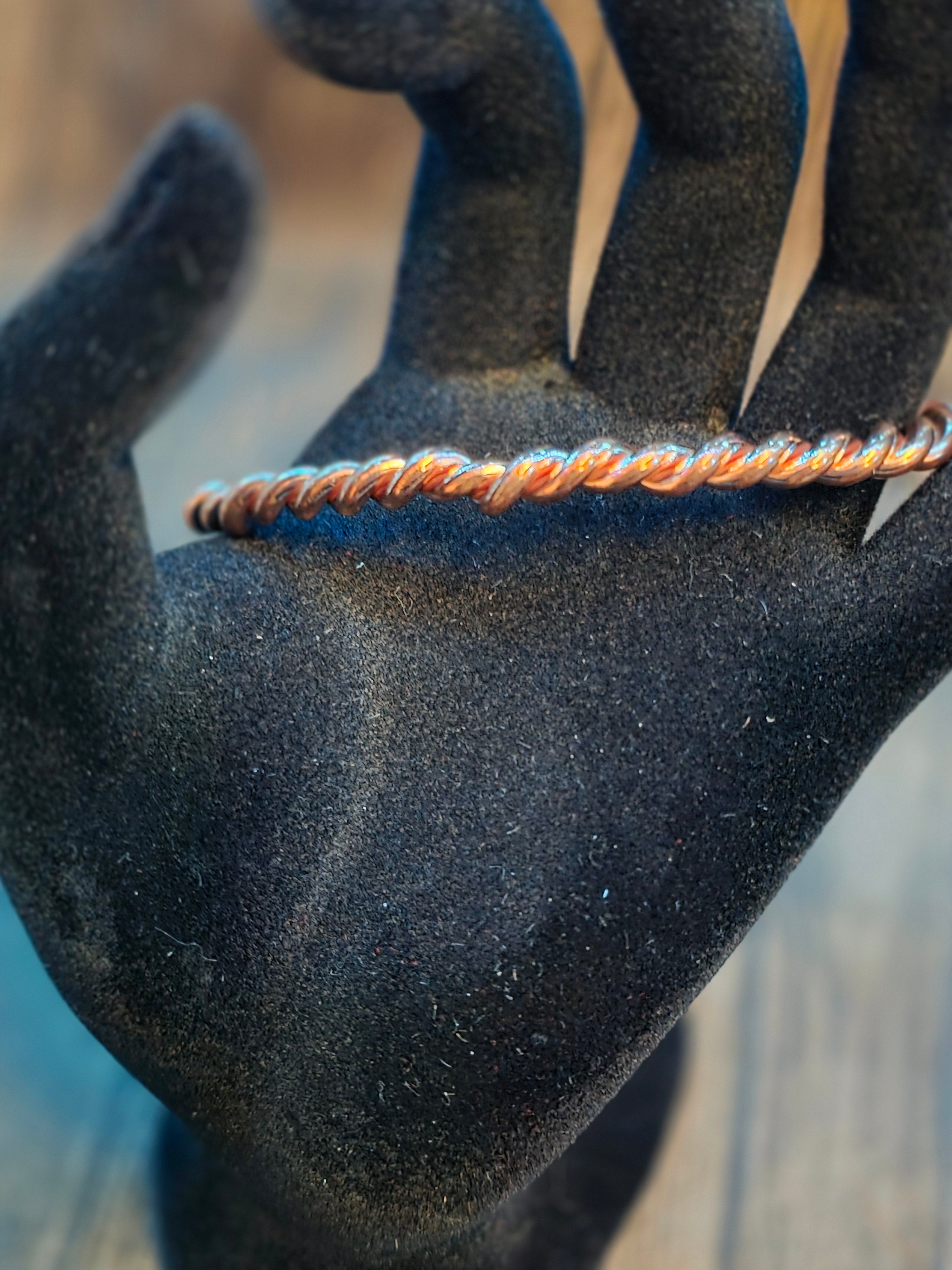 COPPER BRACELET MENS LG