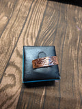 COPPER SCROLL STAMPED   RINGS
