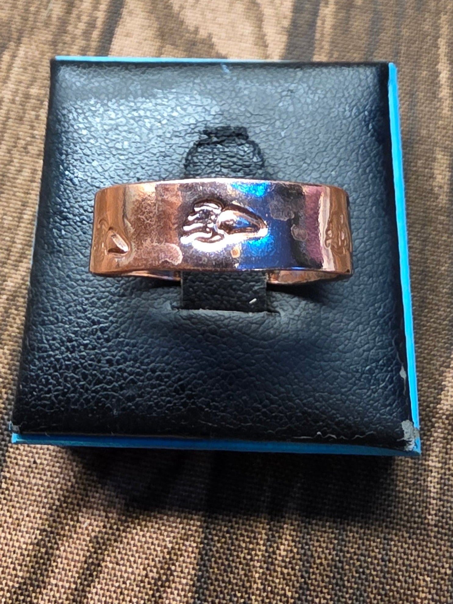 COPPER BEAR CLAW STAMPED   RINGS