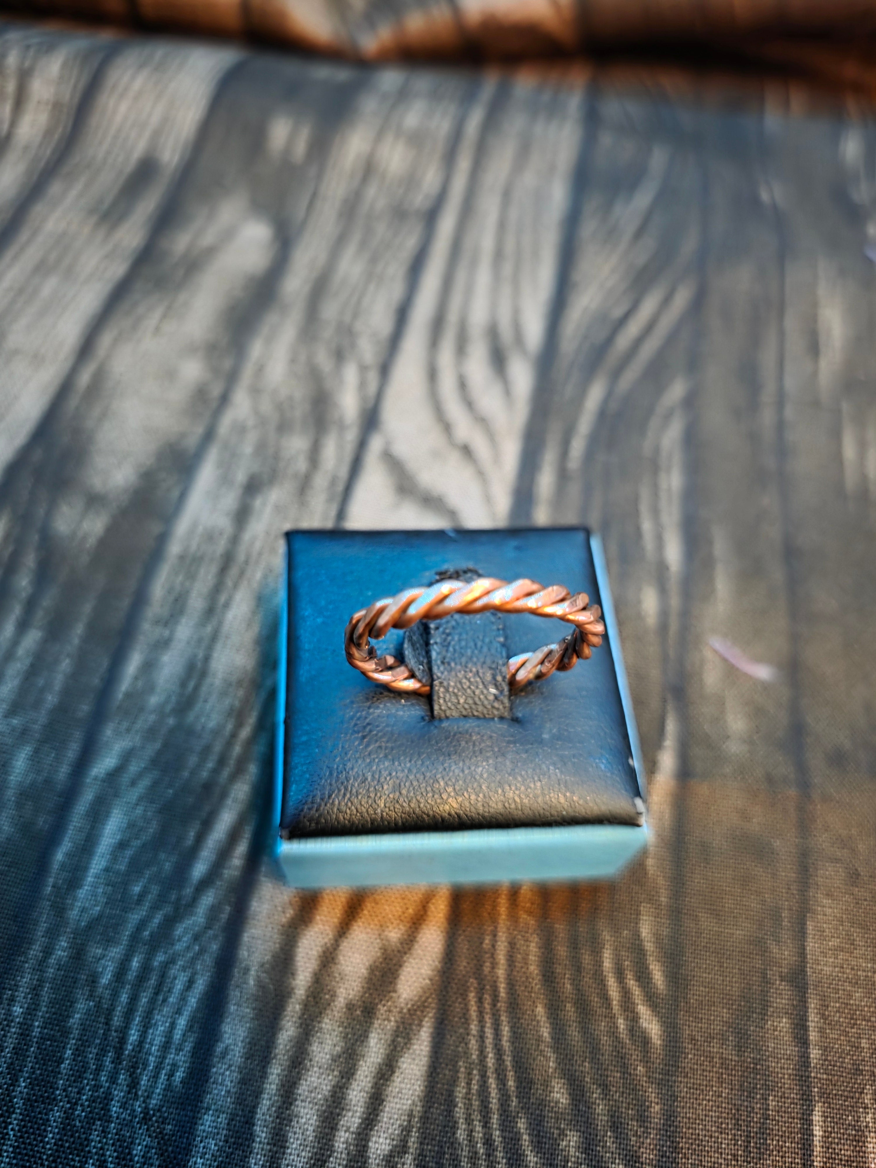 COPPER TWISTED STACKER RINGS