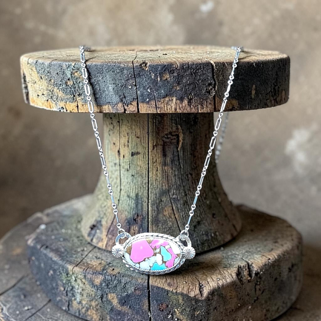 COTTON CANDY STERLING SILVER NECKLACE