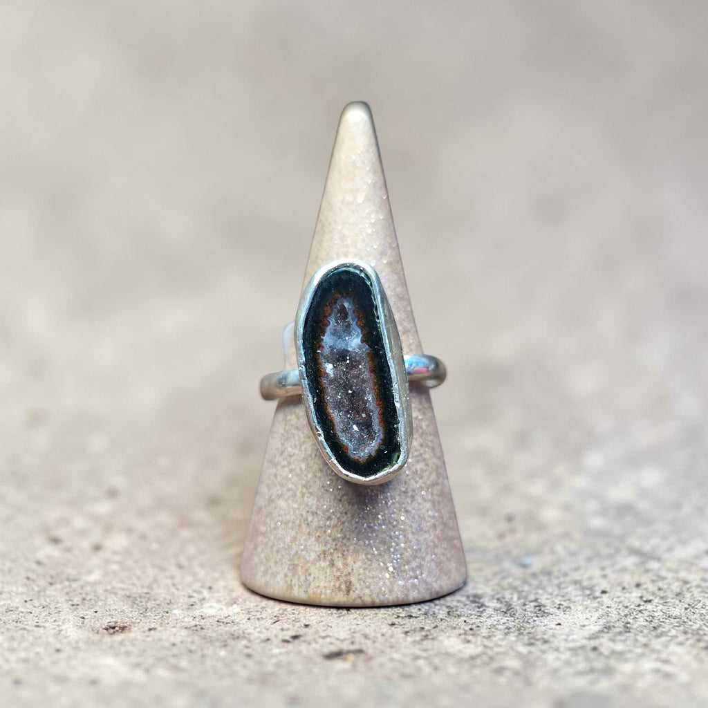 GEO STONE RING SIZE 7
