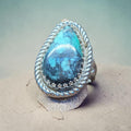 VARISCITE STONE RING SIZE 7