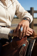 MOONSTONE LONG RING 8