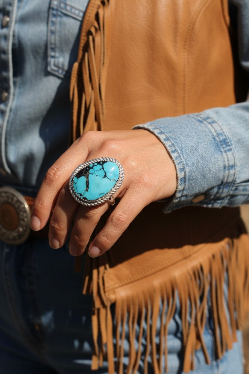 HUBEI TURQUOISE RING SIZE 9
